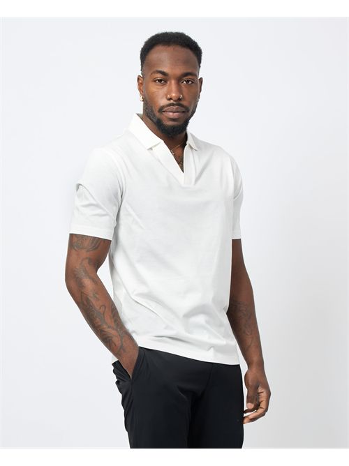 AX men's polo shirt with buttonless collar ARMANI EXCHANGE | XM000492-AF10364U0009